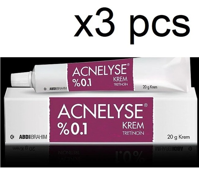 ACNELYSE 0.1 Skin Cream Retinol Vitamin A Acne Treatment Fine Wrinkles Papules & Pimples Maximum Strength Long Expiry Better