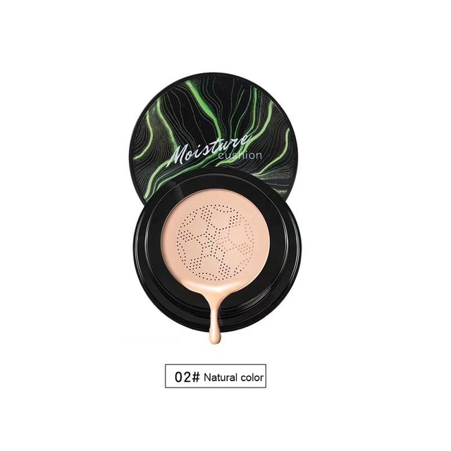 Air Cushion BB Cream Moisturizing Makeup Concealer Face Foundation With Mushroom Head Puff Cover Spots Marks Waterproof Lasting