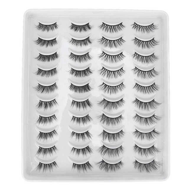 3D False Eyelashes Fluffy Handmade False Eyelashes Enlarge Comfortable Eyes For Dating Party Makeup