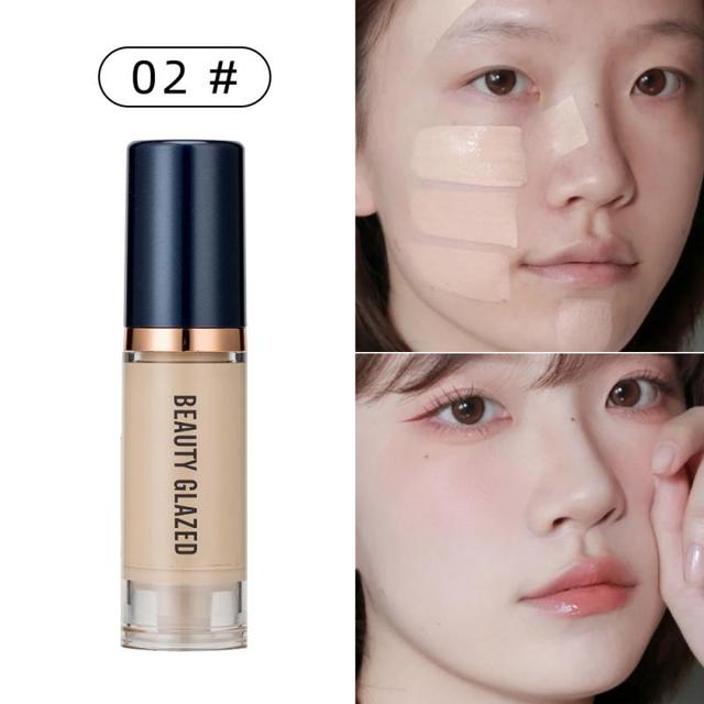 Full Coverage Matte Foundation Light Concealer Brighten Face Base Tone Whitening Face Makeup Long Lasting Liquid Cosmetic TSLM2