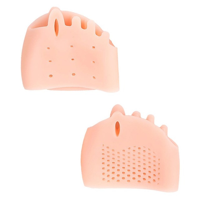 Silicone Forefoot Pads Toe Separator Cushion Pad Pain Relief Shoes Insoles Finger Toe Valgus Corrector Gel Pads Foot Care