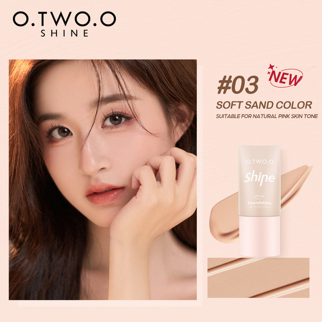 O.TWO.O Full Coverage Face Liquid Foundation Concealer Lightweight Easy to Wear Foundation Makeup Women Cosmetics