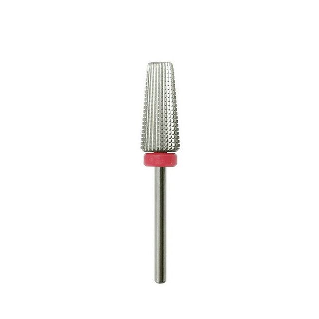 New 5 in 1 Tapered Carbide Nail Drill Bits Two-Way Carbide Drill Bits Accessories Milling Cutter for Manicure Left and Right Hand