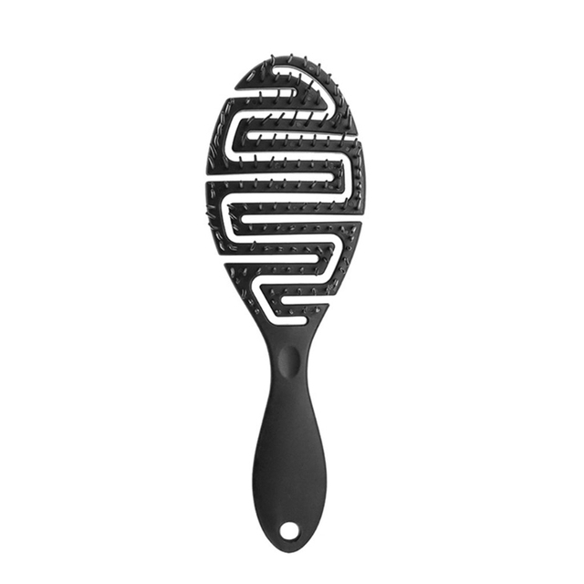 Wet Pro Flex Dry Brush, Curved Comb, Massage Form Thin Comb, Ribs Curling Comb, Can be used on wet hair for easy detangling