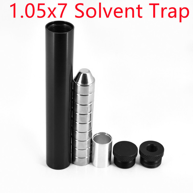 1.7x10''l, 1.45x7''l, 1.05x7''l, 1.05x6''l Cone Cups Stainless Steel Solvent Cleaning Tube With End Caps 1/2x28+5/8x24 .22 308 9mm