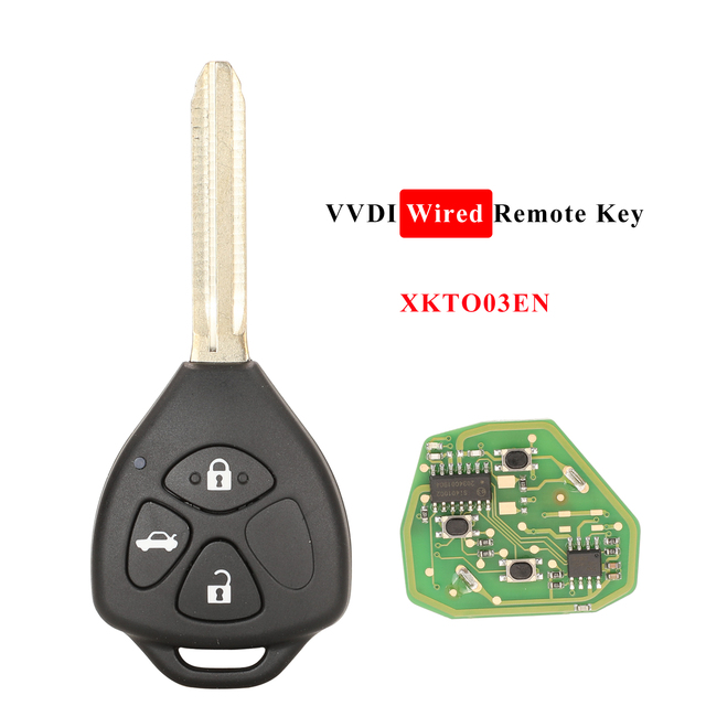 Jingyuqin السلكية العالمي مفتاح بعيد XKTO02EN XKTO03EN XKTO04EN XKTO05EN لتويوتا نمط شقة 2/3/4 BTN ل VVDI2 VVDI مفتاح أداة