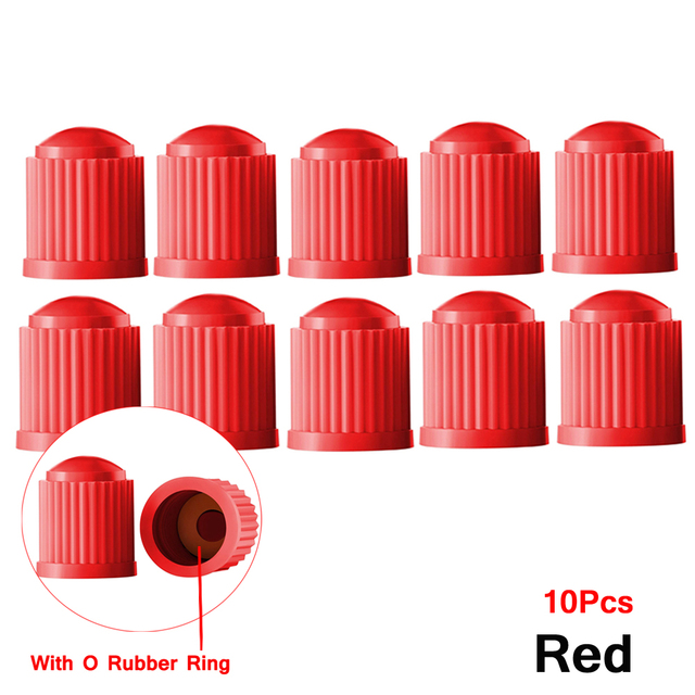 100 pcs Wheel Tire Valve Covers, Universal With O-Ring Rubber Rings For Cars, , Motorcycles, Trucks,SUVs, Bicycles and Bicycles