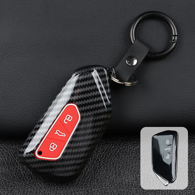 Car Key Cover Protector For Volkswagen VW Golf 8 MK8 ID.3 ID.4 For Skoda Octavia A8 Seat Leon MK4 Cupra Formentor Tarraco Accessories