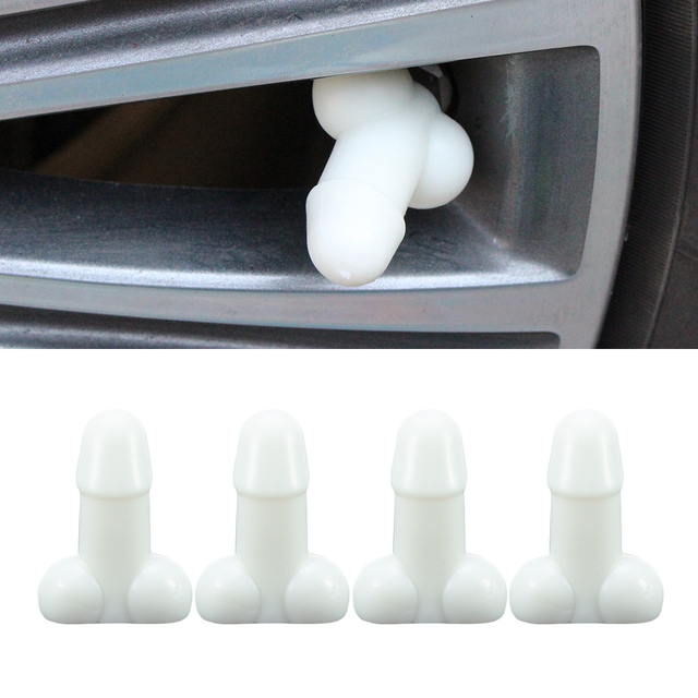 AUTCOAT Prank Valve Stem Caps, Universal Car Tire Valve Caps, Tire Cover Flare Stem Cap, Fits Cars, Trucks, Motorcycles