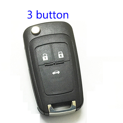 Parkifon - Flip Case with Uncut Key Blade, Car Key Cover Fit for Chevrolet Cruze, 2, 3, 4 and 5 Buttons