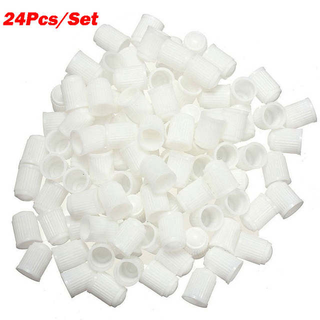 24pcs/set Plastic Car Truck Bike Tire Tire Wheel Valve Stem Caps Dust Covers Auto Motorcycle Airtight Stem Air Caps High Quality