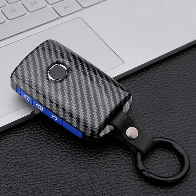 Carbon Fiber Silicone Car Key Cover Case For Mazda 3 Alexa CX4 CX5 CX8 2019 2020 Auto Remote Smart Protective Shell Accessories