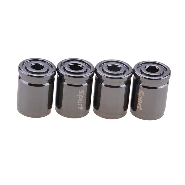 4psc Bullet Shell Universal Car Wheel Tire Valve Caps,Rim Tire Stem Covers,Aluminum Alloy Car Styling Parts Accessories