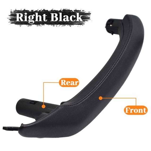 Interior Door Armrest Pull Handle Black Leather Exterior Cover Full Set For BMW X3 X4 F25 F26 2010 2011 2012 2013 2014 2015 2016