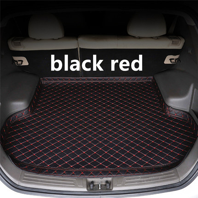 Sengayer Car Trunk Mat All Weather Auto Tail Boot Luggage Pad Carpet High Side Cargo Liner For Chevrolet Captiva 5 Seats 12-2017