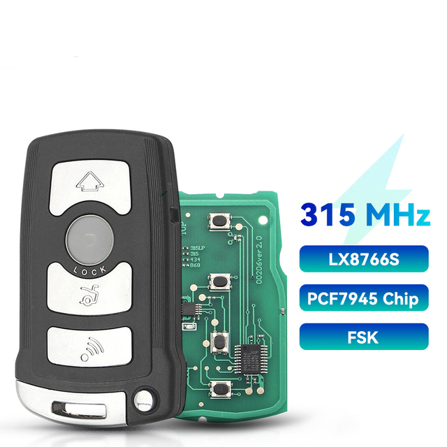 KEYYOU التحكم عن بعد سيارة مفتاح فوب 315MHz 433MHz 868MHz FCP7945 ل BMW 7 سلسلة E65 E66 E38 E39 CAS1 LX8766S 2911A12133 6918024