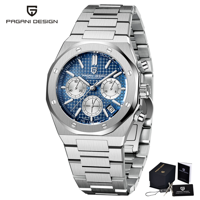 2022 New PAGANI Design Top Men's Watch Automatic Quartz Watch Japan VK63 Stainless Steel Business Luxury Sapphire Watch Relogio