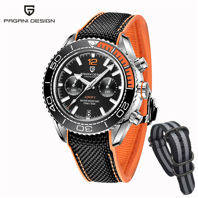 PAGANI New Design Diver Watch Men 10Bar Waterproof Date Watch Sport Watches Top Brand Mens Quartz Wrist Watch Relogio Masculino