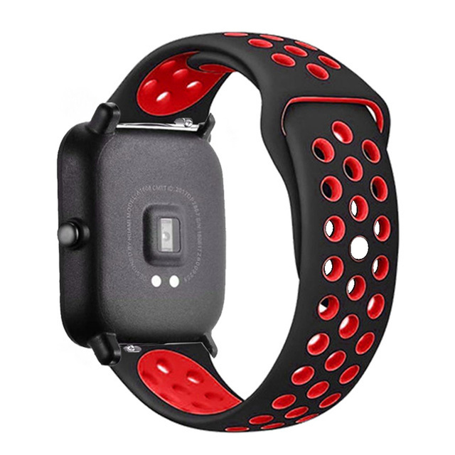 سيليكون 20 مللي متر 22 مللي متر الفرقة ل Amazfit GTS 2 2e Garmin Mini GTR 42 مللي متر 47 مللي متر GTR2 الرياضة سوار ل Amazfit بيب حزام غالاكسي ساعة 4