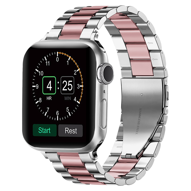 Metal Stainless Steel Strap Compatible for Apple Watch 44mm 42mm 40mm 38mm Men/Women Replacement Strap for iwatch 7 6 5 4 3 SE