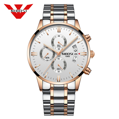 NIBOSI Relogio Masculino Mens Watches Luxury Famous Brand Men's Watch Fashion Casual Chronograph Military Quartz Wristwatch