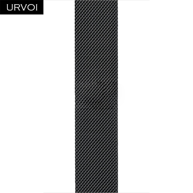 URVOI Milanese Loop for Apple Watch Band Series 7 6 5 SE 4321 Mesh Strap for iwatch Stainless Steel Magnetic Buckle with Adapter