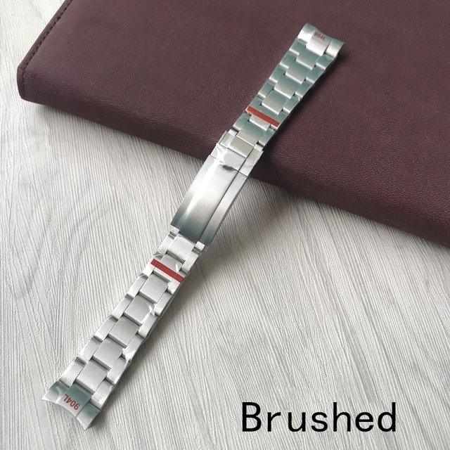 20mm High Quality 904L Stainless Steel Watchband Silver Bracelet With Glidelock Clasp Buckle Only For RX Submariner GMT Watch