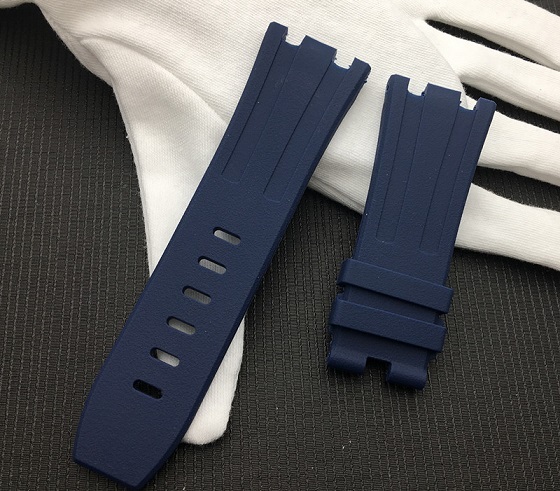 28mm Black Blue 15703 Nature Rubber Silicone Watchband Men Watch Strap Band for AP Watch Audemars & Piguet Strap Logo Tools