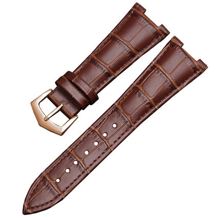 Leather watch band for Patek Philippe 5711 5712G Nautilus for watches men and women special prong wristband 25mm