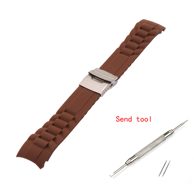 Sale!! New Waterproof 6 Colors Silicone Rubber Watch Wrist Watch Strap Band Replacement 22mm 20mm 10,000 LB Rated Radian