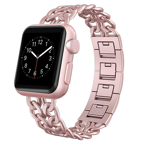 Stainless Steel Strap for Apple Watch 7 SE 6 5 4 Band 40mm 41 45 44mm Band Metal Connect Bracelet Strap for iwatch Series 3 38 42mm