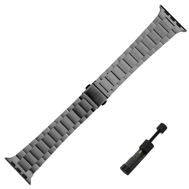 Ultrathin Stainless Steel Strap for Apple Watch 7 6 5 4 3 SE Band 38mm 40mm 44mm 45mm Metal Bracelet for iWatch Watch Series