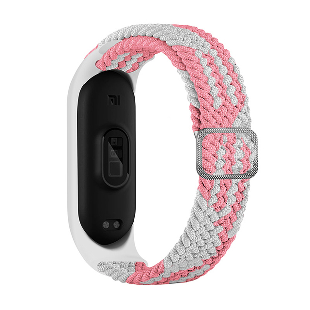 ZHIX مطاطا قابل للتعديل النايلون مضفر سوار ل Mi الفرقة 6 حزام Miband 4 3 correa معصمه ل شاومي Mi الفرقة 5 حزام