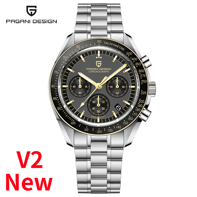 PAGANI DESIGN 2022 Men's Watches New Luxury Quartz Watch Men Speed ​​Automatic Date Chronograph Sapphire Mirror Wristwatch