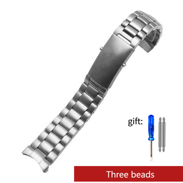 18mm 20mm 22mm quality 316L silver stainless steel watch straps strap for omega seamaster speedmaster planet ocean strap