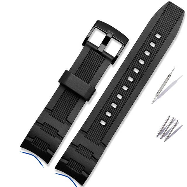 For Casio 5468 BLD EFR-303/304 EFR-516PB EFR-516 Silicone Rubber Band Resin Watch Strap 22mm Waterproof Watchband Strap