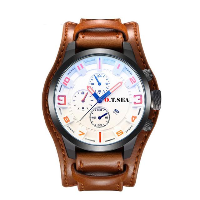 20pcs/set Mens Watches Fashion Leather Strap Male Sports Military Casual Watch Quartz Wrist Watch Relogio Masculino Drop Shipping