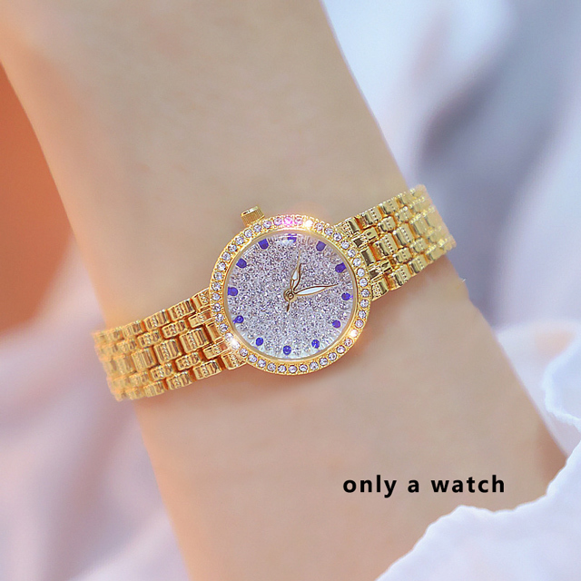 Women Watches 2022 Fashion Creative Famous Brand Small Diamond Gold Wrist Watch Female Wristwatch Bayan Kol Satti 2021