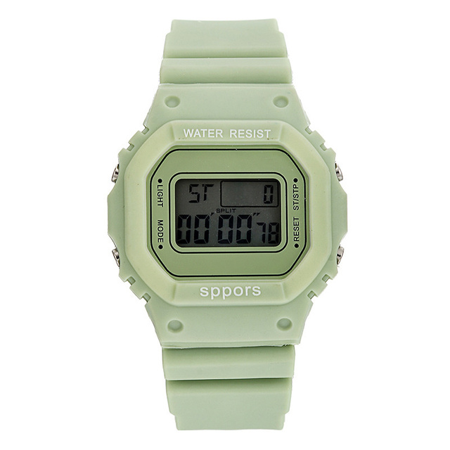 New Fashion Square Digital Watch Women Sports Watches Wrist Watch Electronic Clock