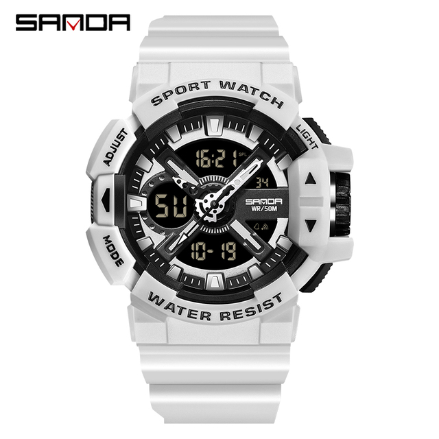 SANDA 2022 Luxury Brand Men Watches Military 50M Waterproof Wristwatch Quartz Watch for Men Clock relogio masculino