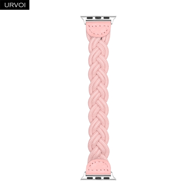 URVOI Braided Band for Apple Watch Series 7 6 SE 5 4 321 Woven Nylon Strap for iWatch Stretchable Replacement Classy Design 40mm