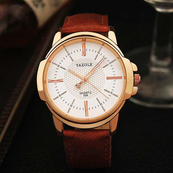 Casual Men's Watch Simple Business Style Leather Strap Watches For Men Sports Waterproof Quartz Wristwatch relogio masculino