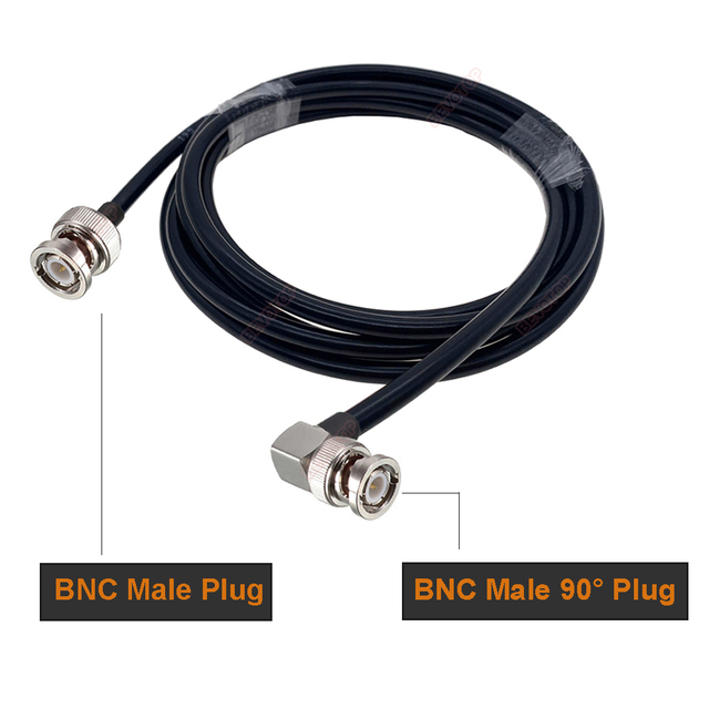 RG223 Coaxial BNC Male to BNC Male Plug RF Cable 50 Ohm Crimp Connector Dual BNC Plug Male Pin Wire Cord 0.5m 1m 2m 5m 10m 20m