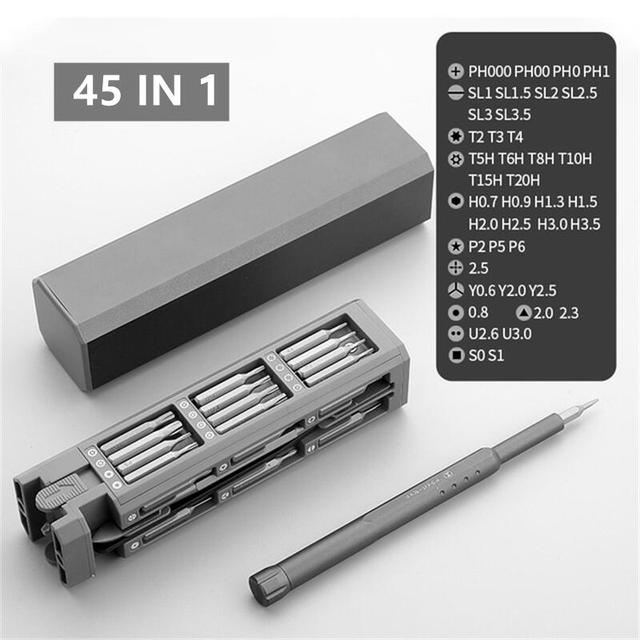 31 In 1 Precision Screwdriver Set Magnetic Screw Driver Bits Kit For Xiaomi Phones Computer Repair Tri Wing Hex Torx Screwdrivers