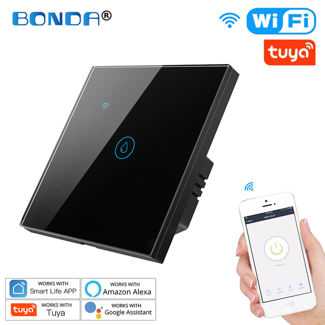 WiFi Smart Switch Water Heater Tuya EU/UK/US/Brazil Standard Luxury Glass Voice Control Touch Alexa Smart Google Home Switches