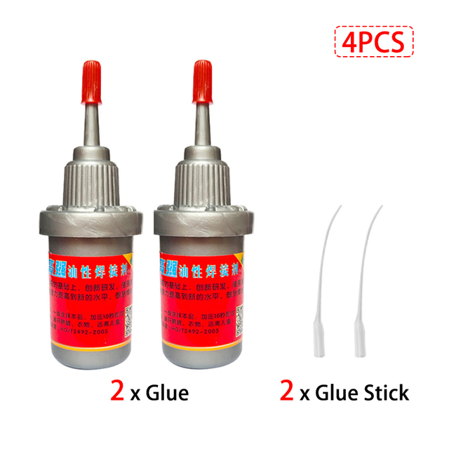 1/2/3pcs Metal Welding Flux Multipurpose Adhesive Super Glue Oily Strong Welding Flux Wood Rubber Raw Glue Welding Flux Glue