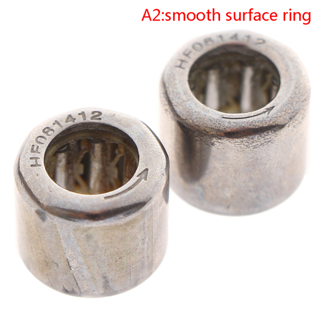 2pcs bearing HF081412 outer ring octagon/outer hexagonal/smooth surface/outer knurled one-way needle roller bearing