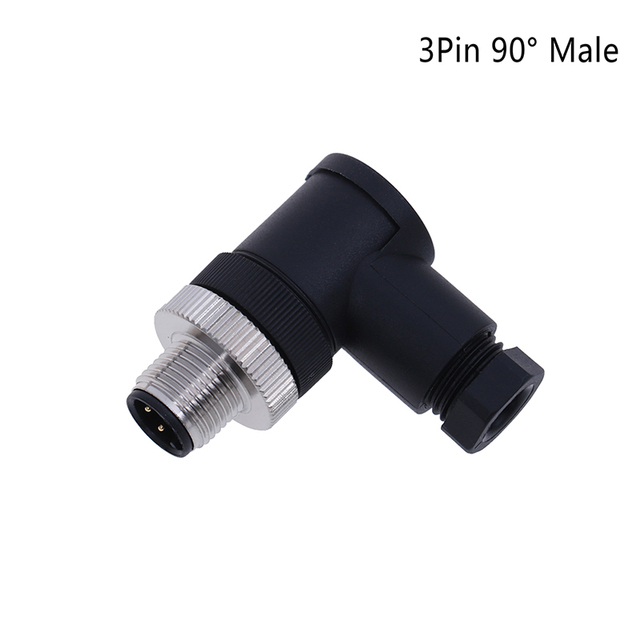 PG7 Sensor Connector IP67 3 4 5 Pin Male / Female Waterproof Connector Plug Screw Straight / Right Angle M12 Plug