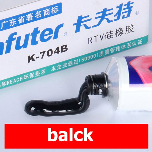 Kafuter K-704 705 704B White Black Transparent Industrial Silicone Adhesive Glue 45g