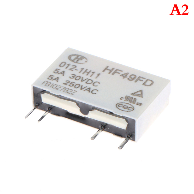 الغرض العام الجهد التتابع HF49FD-005-1H12 005-1H12 HF49FD DC5V 1H12 4PIN 5A 20x5x12.5mm